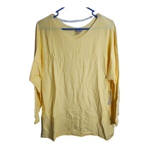 Chicos Lightweight 3/4 Sleeve Vneck Casual Office Preppy Pullover Sweater Xl‎